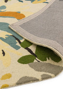 Tapis de salon floral laine flory