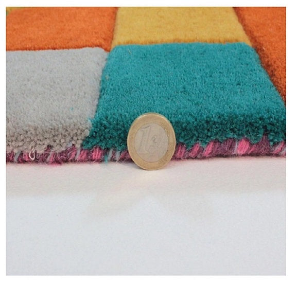 Tapis de salon en laine fait main lutece