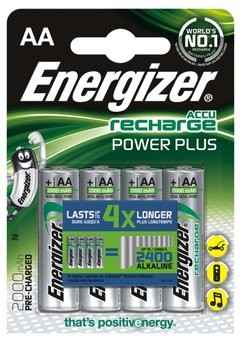 ENERGIZER BATTERY RECHARGEABLE POWER PLUS AA HR6/4 2000mAh