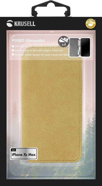 Krusell Broby 4 Card SlimWallet Apple iPhone XS Max cognac