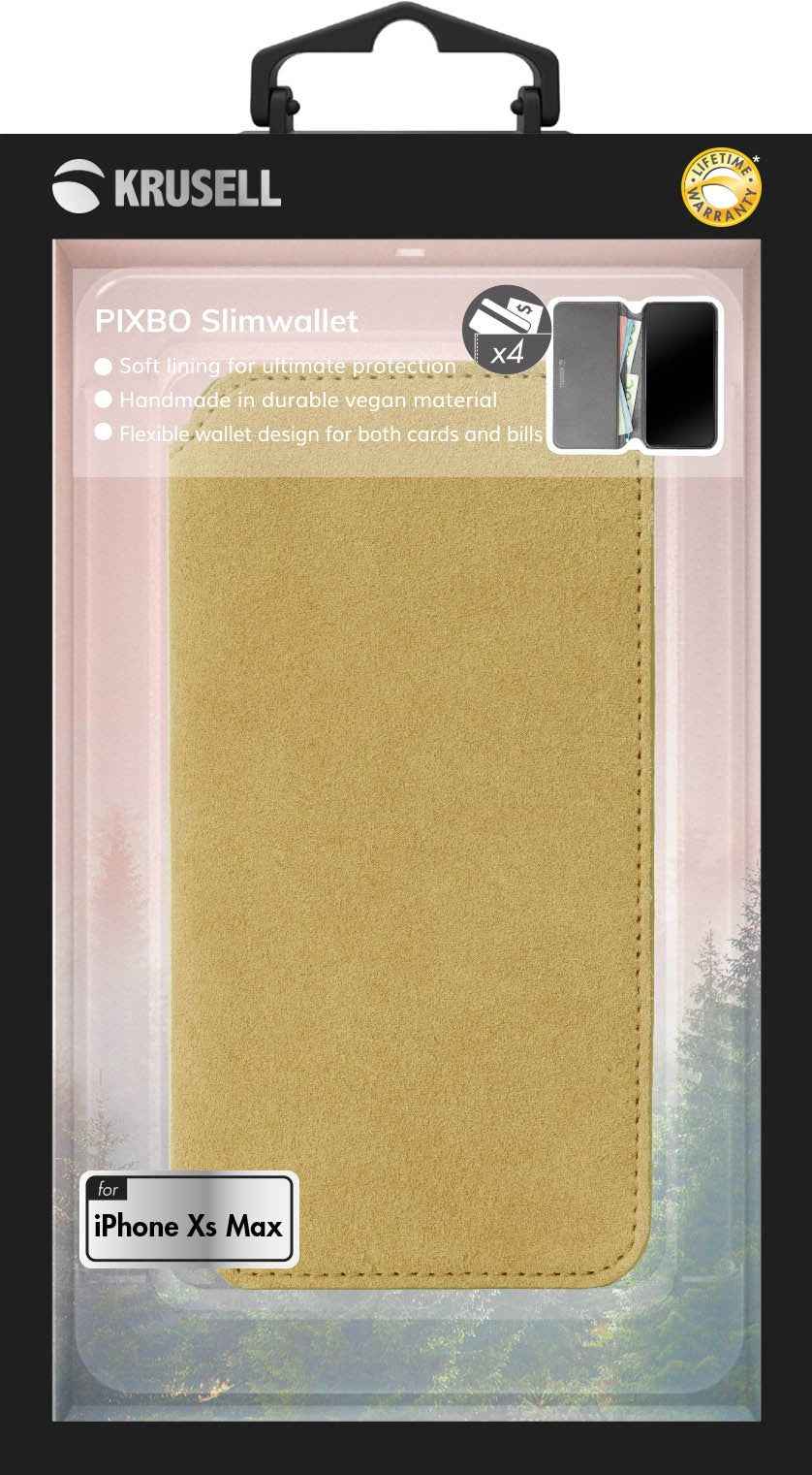 Krusell Broby 4 Card SlimWallet Apple iPhone XS Max cognac