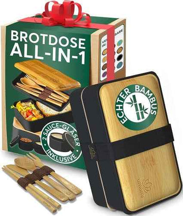 Ecost customer return Umami Bento Box for Adults/Children, 1 Sot pots 4 cutlery, lunch box for men