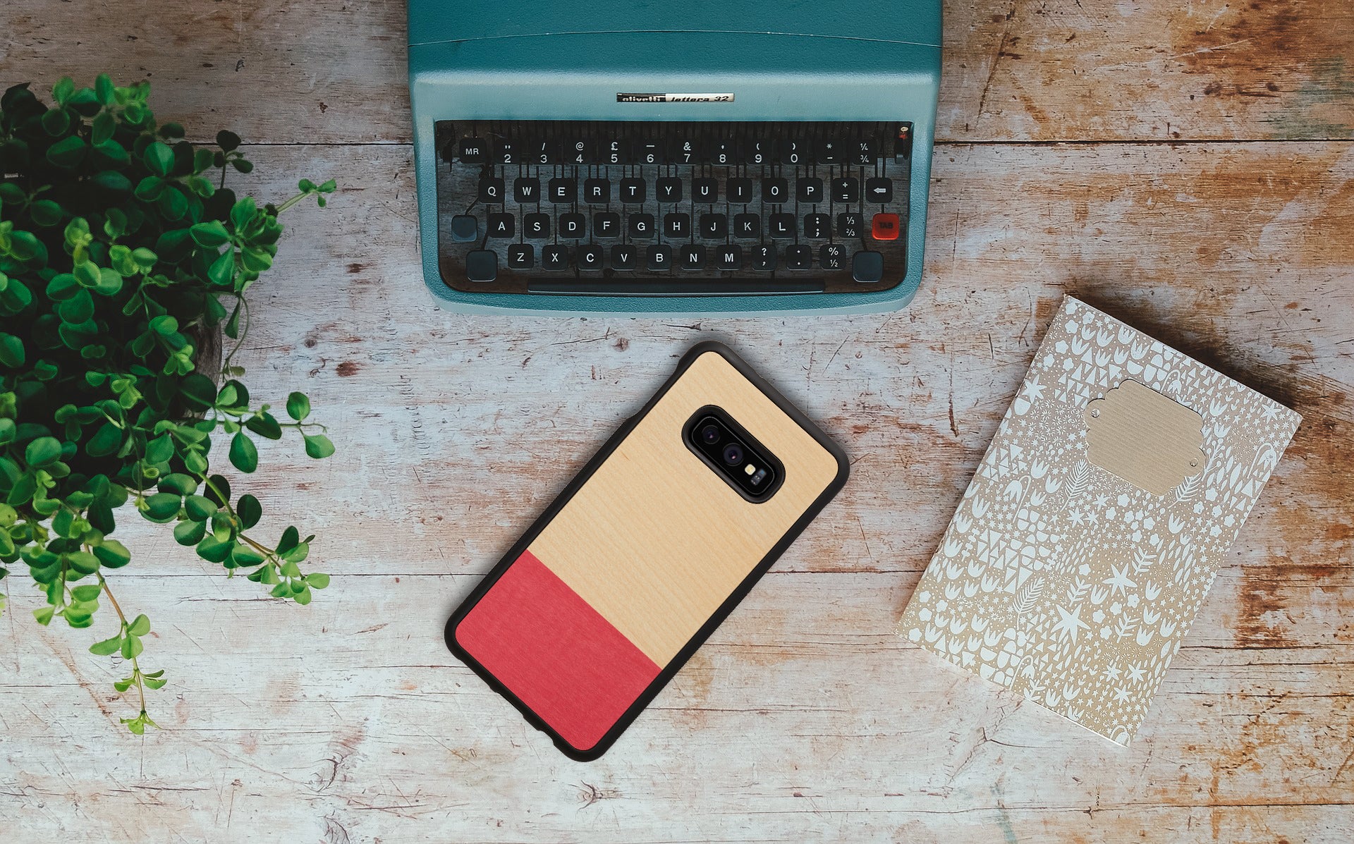 Coque pour smartphone man&wood galaxy s10e miss match noire