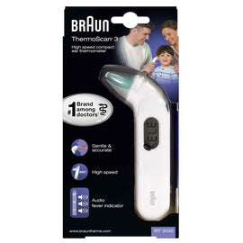 Braun ThermoScan 3 Contact White Ear