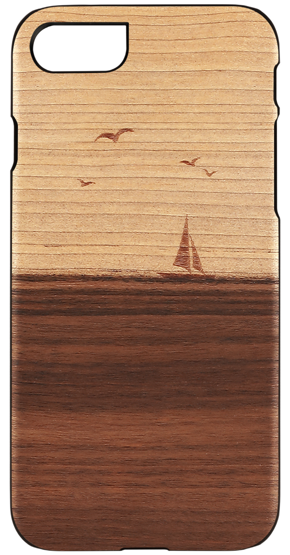 MAN&WOOD case for iPhone 7/8 mare black