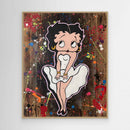 Betty Boop reproduction officielle sur toile de l'œuvre