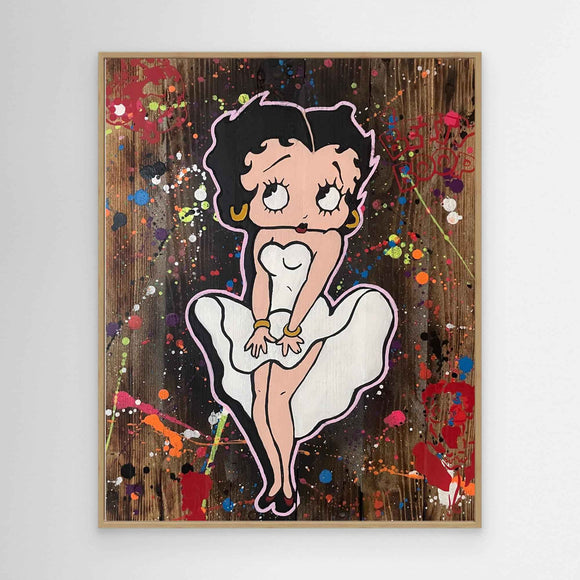 Betty Boop reproduction officielle sur toile de l'œuvre