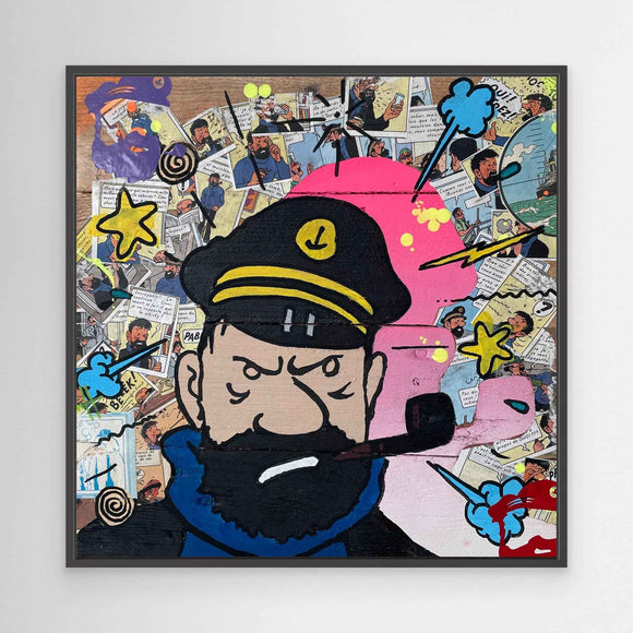 Capitaine face reproduction officielle sur toile de l'œuvre