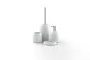 Set accessori bagno bianco completo-1