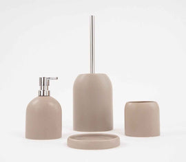 Set accessori bagno tortora