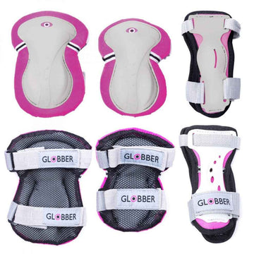 Coudières et genouillères GLOBBER PROTECTIVE JUNIOR ROSE FONCÉ XS GAMME B ( 25-50KG ), 541-110
