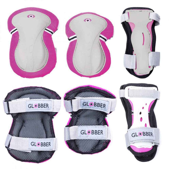 Coudières et genouillères GLOBBER PROTECTIVE JUNIOR ROSE FONCÉ XS GAMME B ( 25-50KG ), 541-110