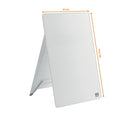 Glass Desktop Whiteboard Easel Nobo Brilliant White 22x30cm-6