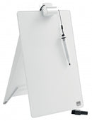Glass Desktop Whiteboard Easel Nobo Brilliant White 22x30cm-2