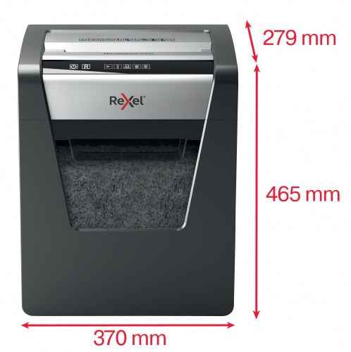 Destructeur de documents Rexel Momentum X415, 4 x 40 mm, P4, gris/noir