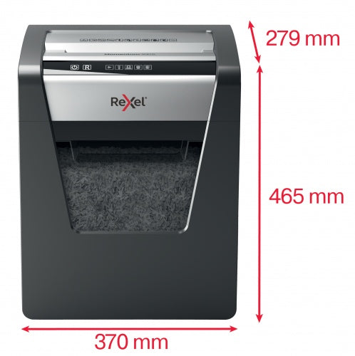 Destructeur de documents Rexel Momentum X415, 4 x 40 mm, P4, gris/noir