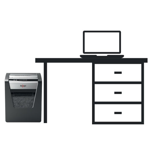 Destructeur de documents Rexel Momentum X415, 4 x 40 mm, P4, gris/noir