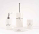 Set accessori bagno bianco