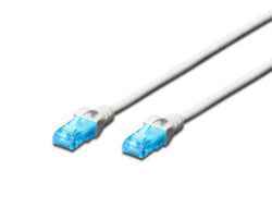Patch cord U/UTP kat.5e PVC 3m Biały