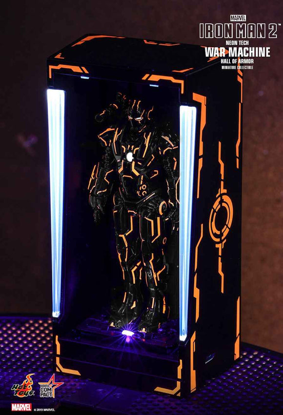 Figurine Hot Toys MMSC013 - Marvel Comics - Iron Man 2 - Neon Tech War Machine Hall Of Armor Miniature Collectible