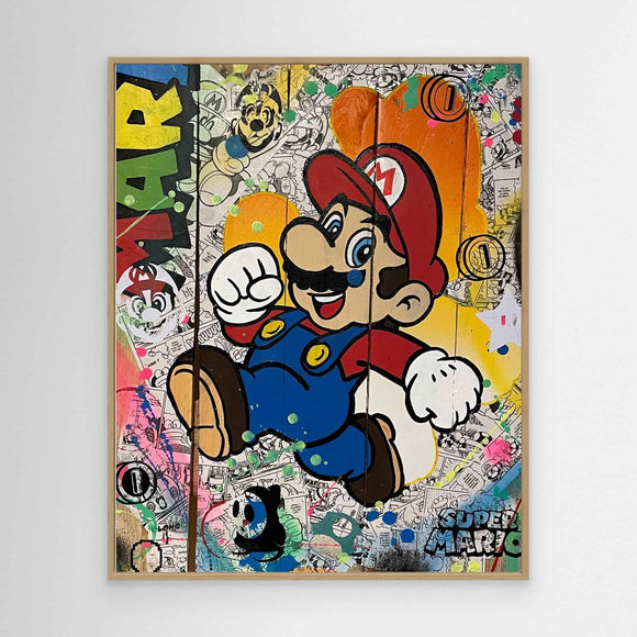 Mario reproduction officielle sur toile de l'œuvre