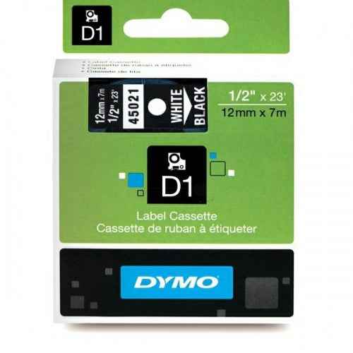 Dymo Label tape 45021 White/Black (S0720610)