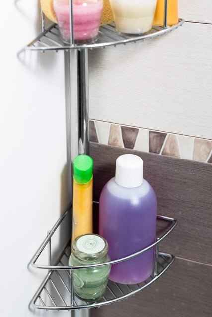 RIPIANO PER DOCCIA APPENDIBILE ANGOLARE A PRESSIONE