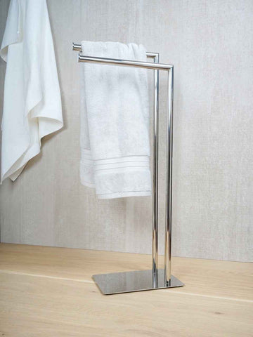 PIANTANA DOPPIA PORTA ASCIUGAMANI