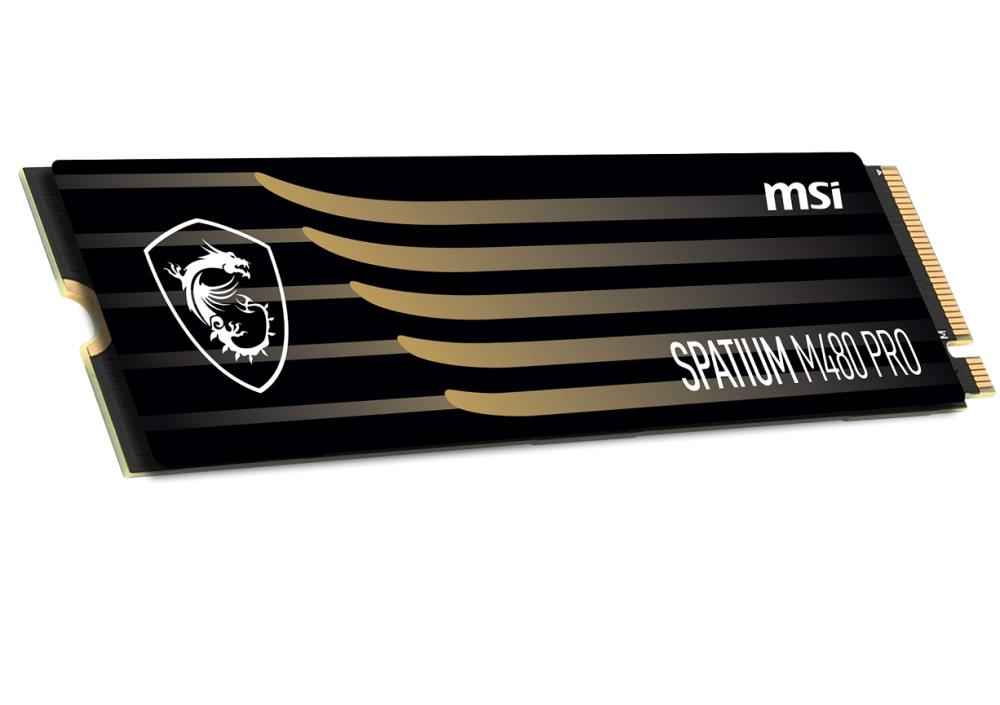Carte graphique MSI SPATIUM M480 PRO PCIe 4.0 NVMe M.2 1 To PCI Express 4.0 3D NAND