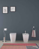 PIANTANA PORTA ROTOLO E SCOPINO FORMA "AIRONE"