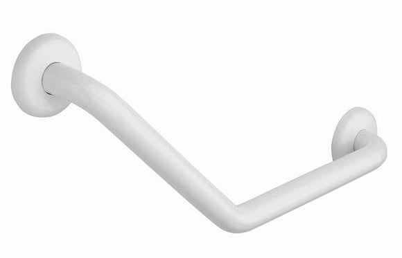 MANIGLIONE ACCIAIO BIANCO 45°