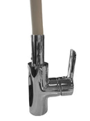 Miscelatore cucina con canna di gomma flessibile beige/tortora-11