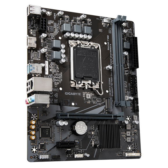 Gigabyte | H610M K DDR4 1.0 M/B | Processor family Intel | Processor socket LGA1700 | DDR4 DIMM | Memory slots 2 | Supported hard disk drive interfaces SATA, M.2 | Number of SATA connectors 2 | Chipset Intel H610 Express | Micro ATX