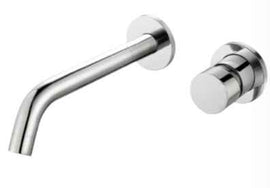 Miscelatore incasso a parete lavabo moderno completo di piletta