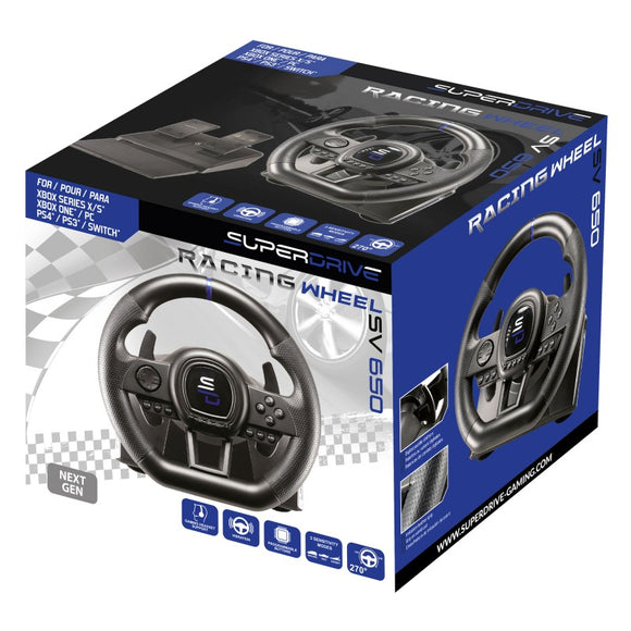 SUPERDRIVE Sada volantu a pedálů SV650/ PS4/ PC/ Switch/ Xbox Series X/S