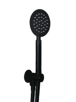 Set doccia tondo nero opaco