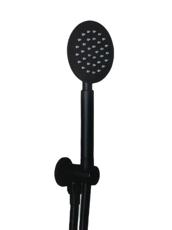 Set doccia tondo nero opaco