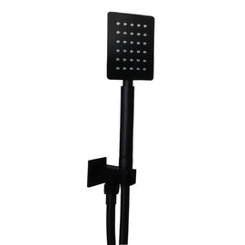 Set doccia quadrato nero opaco