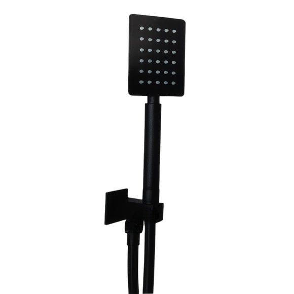 Set doccia quadrato nero opaco