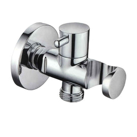 Presa acqua tonda con rubinetto e supporto doccia