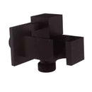 Presa acqua quadrata nera opaca con rubinetto e supporto