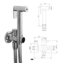 Set per wc tondo con rubinetto completo