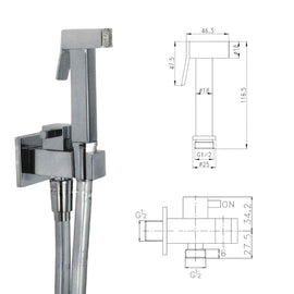 Set doccia per wc con rubinetto set completo