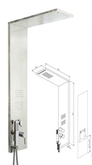 Colonna doccia idromassaggio pannello multifunzione