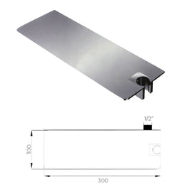 Presa acqua con mensola attacco a destra - 0