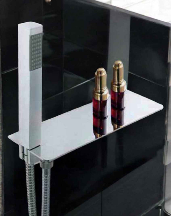 Kit doccia con mensola e presa acqua integrata set completo