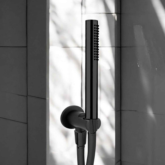 Set doccia nero opaco completo