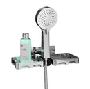 Supporto doccia a parete con mensoline portasapone