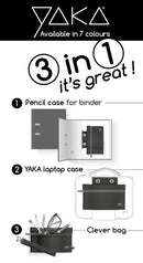 Trousse 3 en 1 - Noire - Clicktofournisseur.com