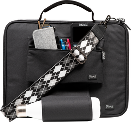 Sac Ordinateur - 15.6 pouces - Noir avec patte EasyFix Révolutionnaire - Clicktofournisseur.com